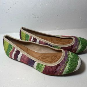 Multi color Born flats. Size 7